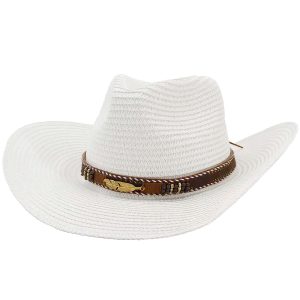 Chapeau stylé avec perles et plume