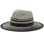 Chapeau de Paille Blanc et Noir