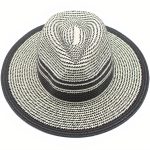 Chapeau estival noir et blanc