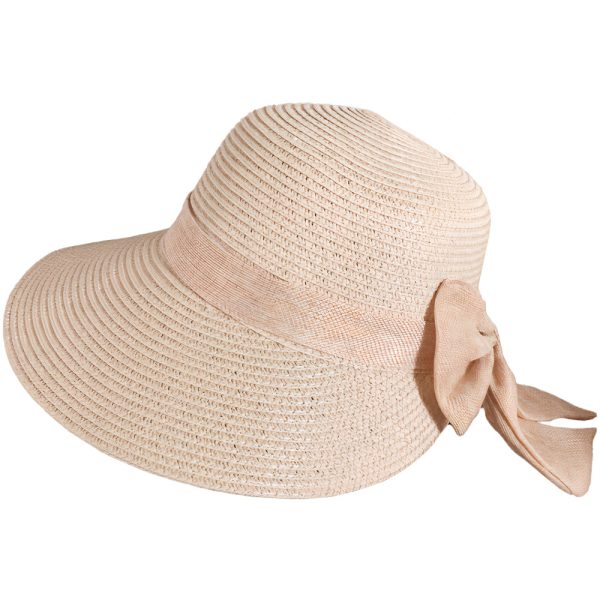 chapeau de paille rose bohème