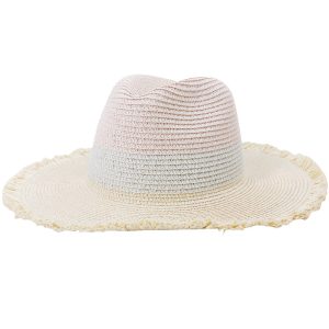 chapeau de paille bonbon pastel