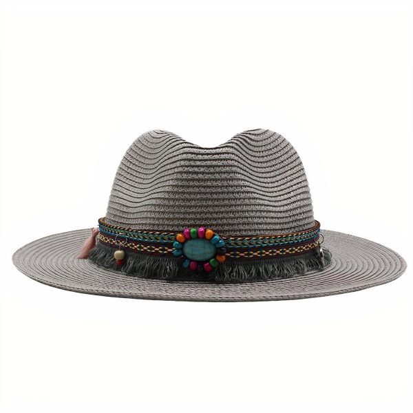 chapeau de paille avec déco
