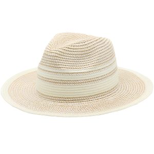 chapeau de paille écru