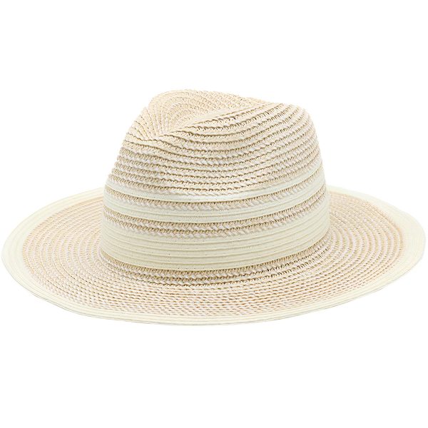 chapeau de paille écru