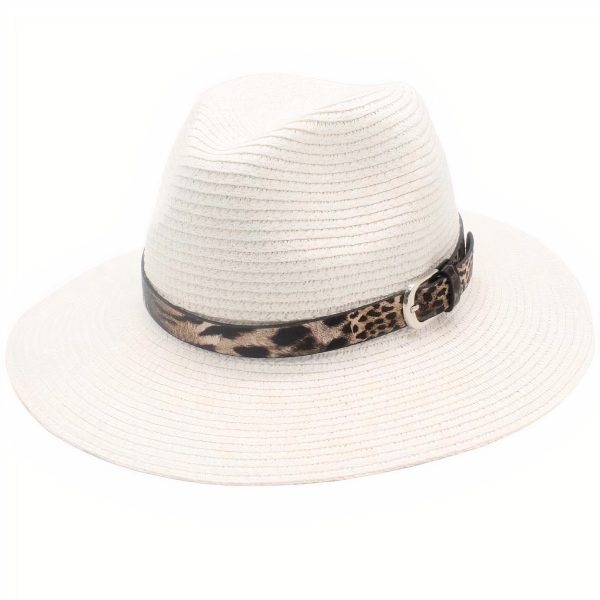 chapeau de paille femme léopard