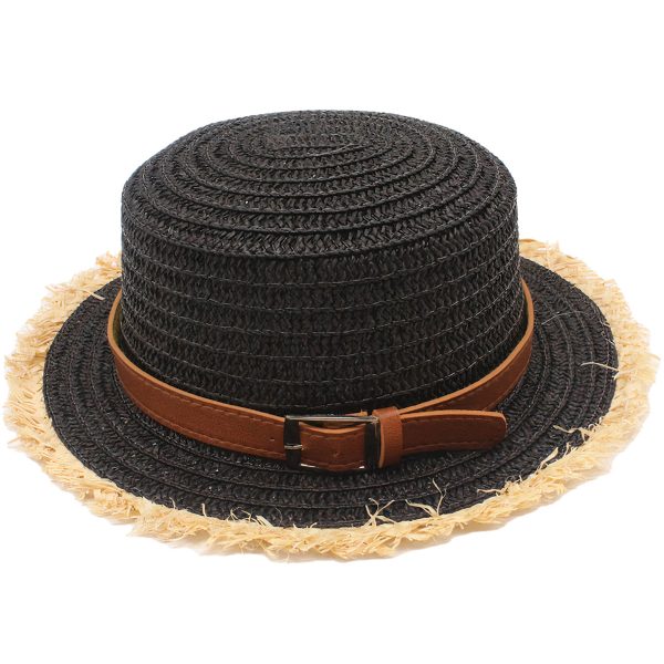 chapeau de paille noir femme