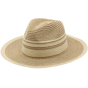 chapeau de paille marron élégant