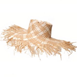 chapeau de paille patchwork