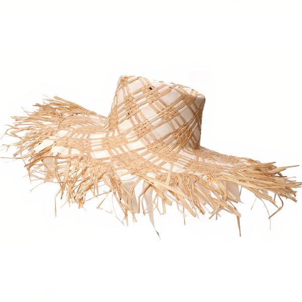 chapeau de paille patchwork