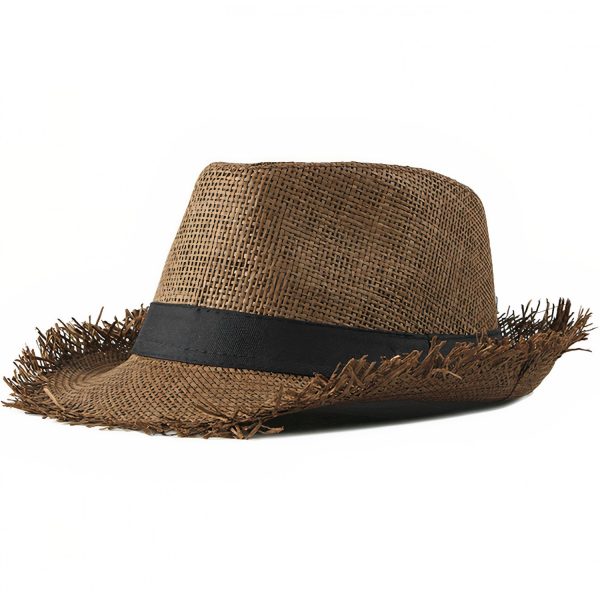 chapeau de paille style trilby