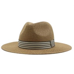 Chapeau Panama en paille avec ruban