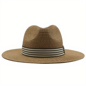 Chapeau de Paille Avec Ruban chic