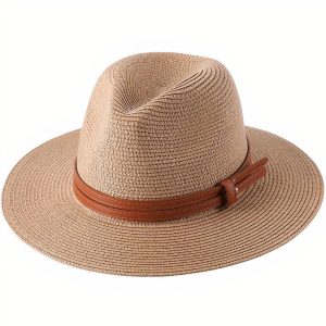 Chapeau de Paille Beige Homme