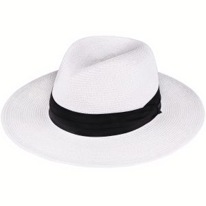 élegant chapeau blanc pour homme
