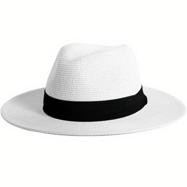 chapeau de paille blanc homme