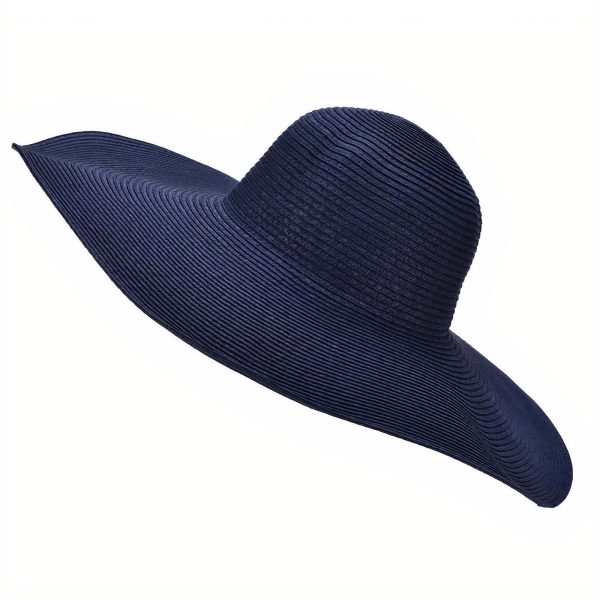 Chapeau de Paille Bleu Marine élégance