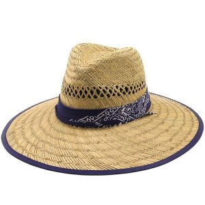 chapeau décoratif en paille