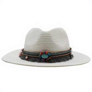 chapeau de paille femme bohème
