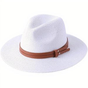 chapeau de paille blanc homme