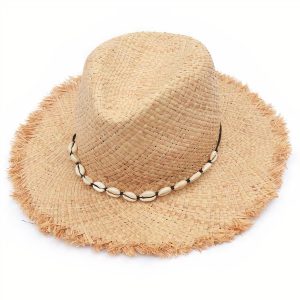 chapeau paille océan