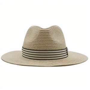 chapeau de paille tressé élégant
