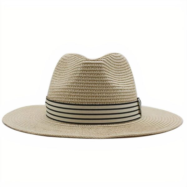 chapeau de paille tressé élégant