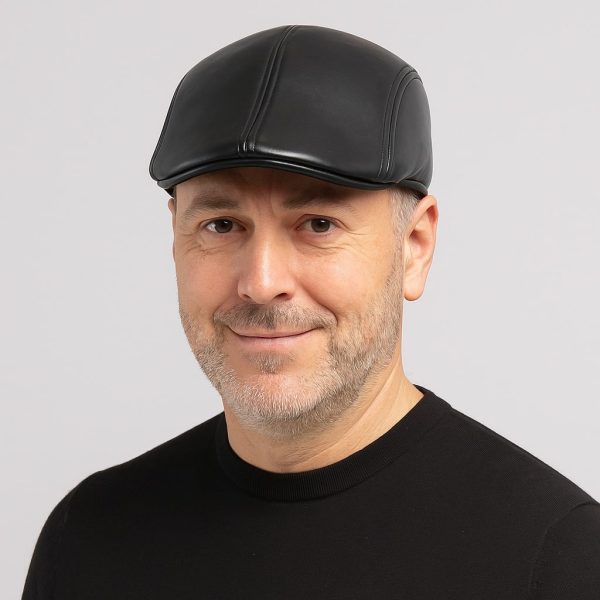 béret homme similicuir