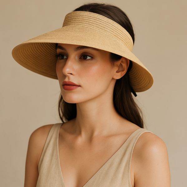 chapeau de paille à bord souple