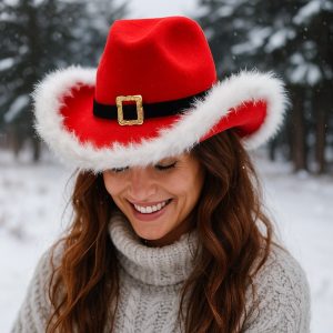 Chapeau de Noël cowboy