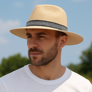 chapeau panama bord large Mateo