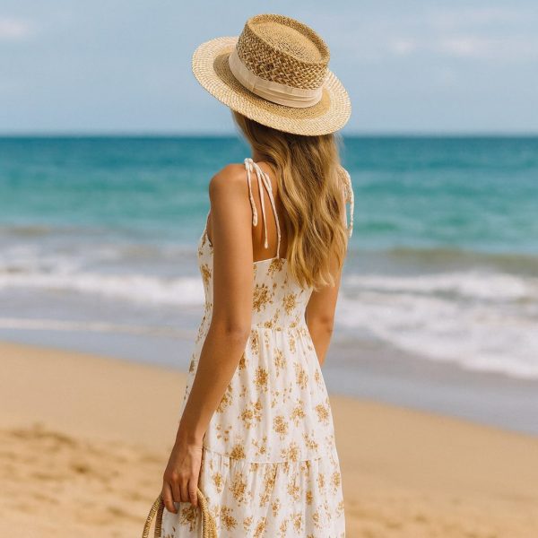 chapeau de paille tressé