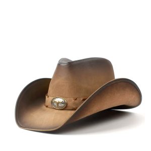 chapeau cowboy brun