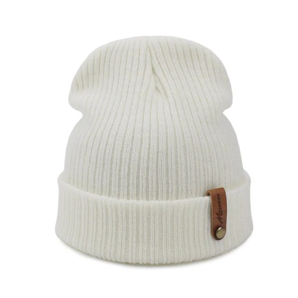 bonnet long en maille côtelée