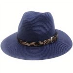 chapeau de paille panthère