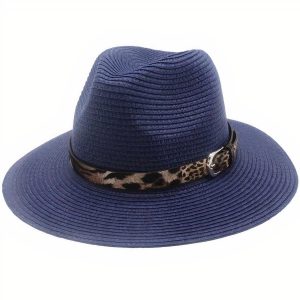 chapeau de paille panthère