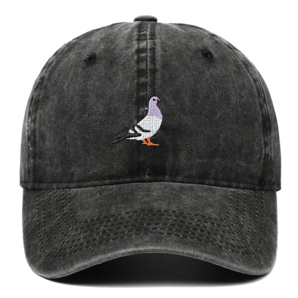 casquette vintage brodée oiseau