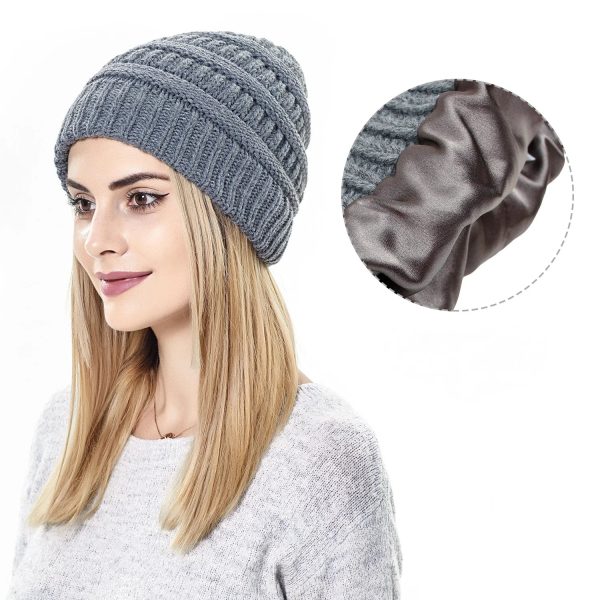 bonnet femme satin