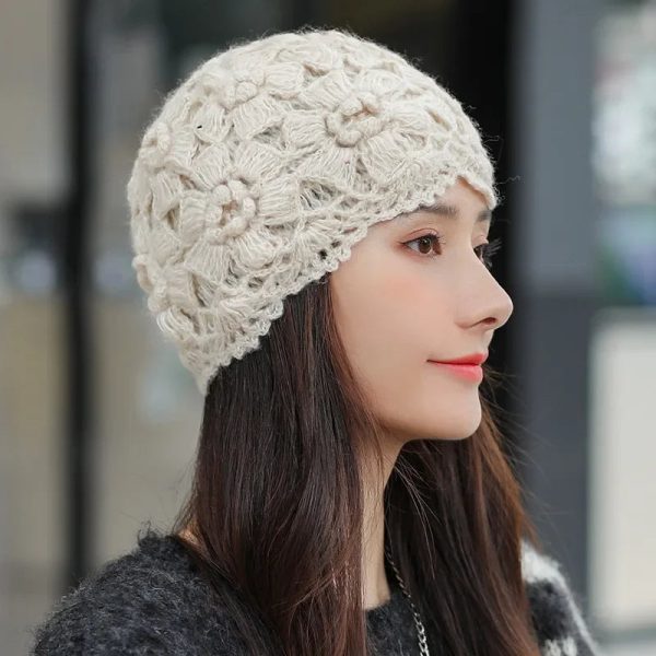 bonnet femme crocheté léger