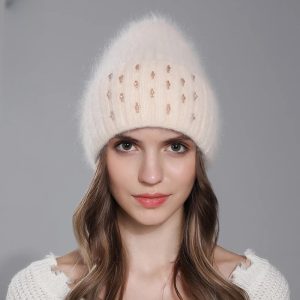 bonnet femme douceur perlée
