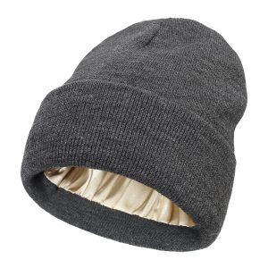 Bonnet Tricoté Doublure Satin