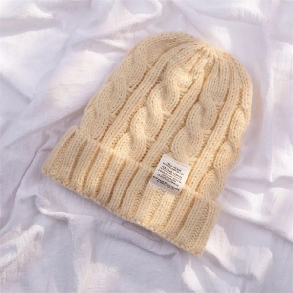 bonnet femme tricot torsadé