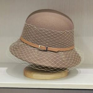 chapeau melon cloche laine rétro