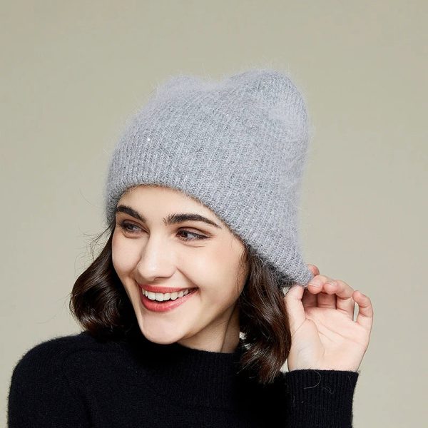 bonnet femme cachemire doux