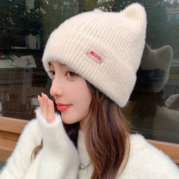 Bonnet Femme Tricoté KittyFluff