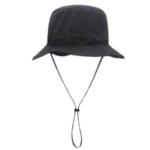 chapeau noir avec ficelle