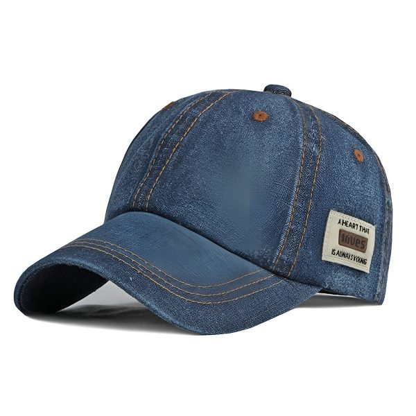 casquette denim clair