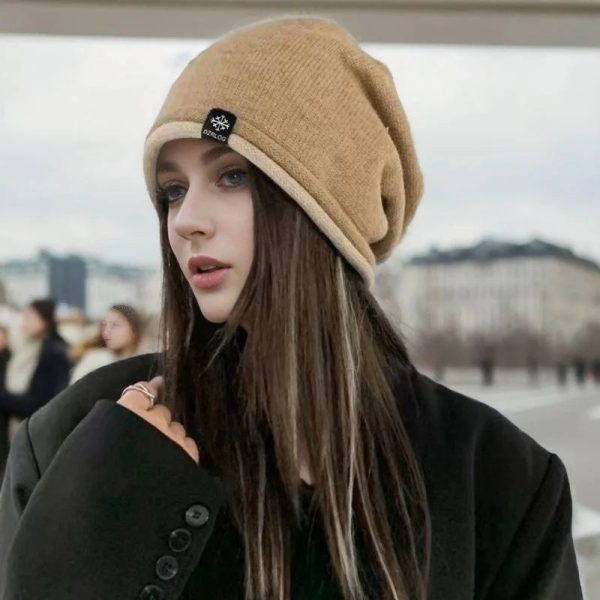 bonnet femme long en laine