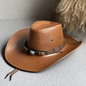 Chapeau Cowboy Cuir