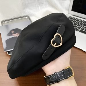béret femme coton cœur