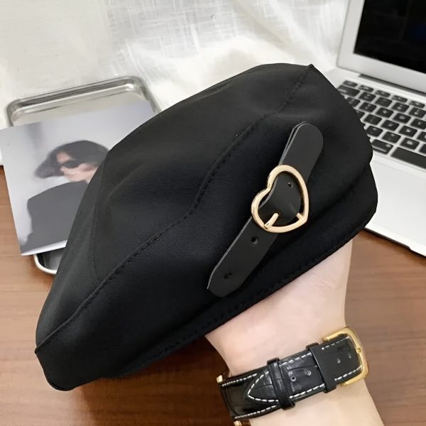 béret femme coton cœur